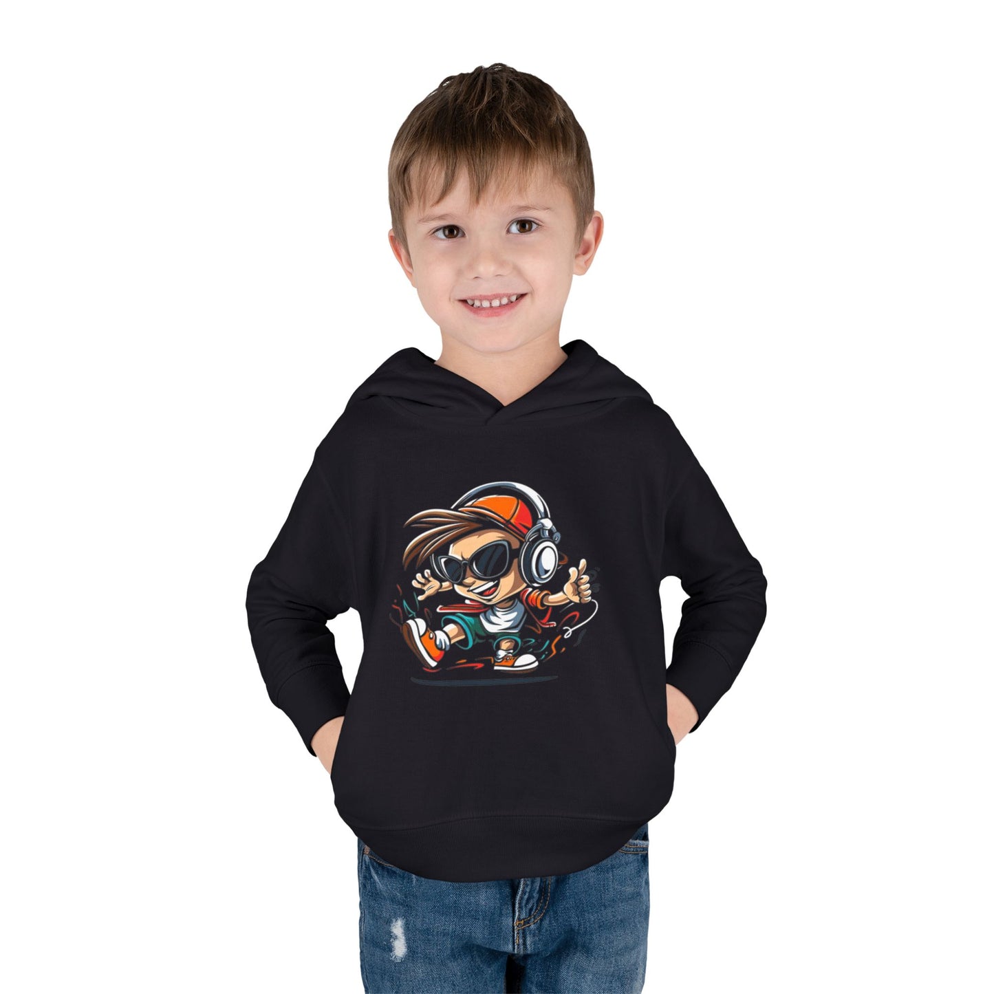 Cool Kid Fleece Hoodie - Fun Graphic Design for Young Trendsetters