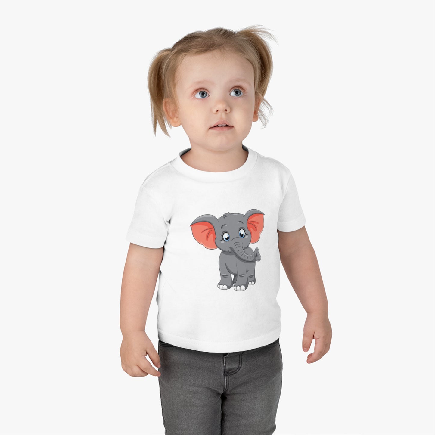 Cute Elephant Infant Cotton Jersey Tee - Adorable Baby T-Shirt for Little Ones
