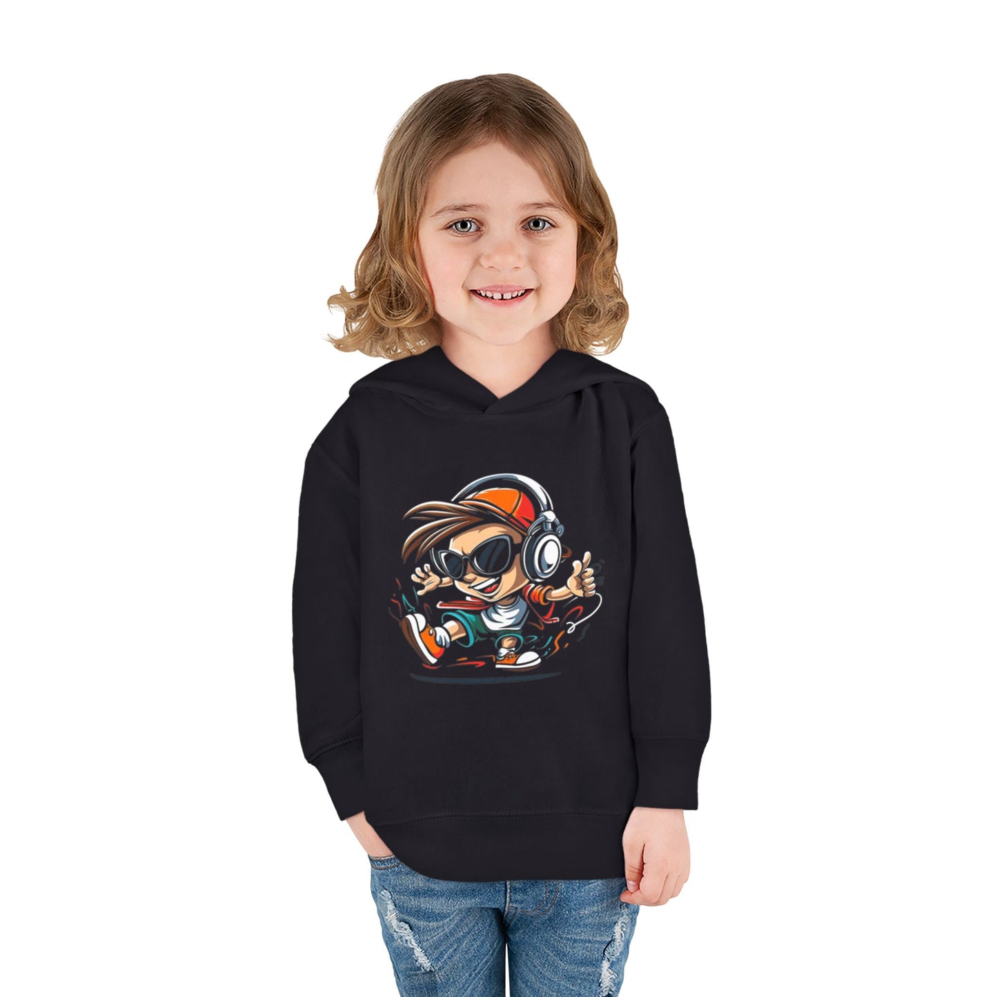 Cool Kid Fleece Hoodie - Fun Graphic Design for Young Trendsetters