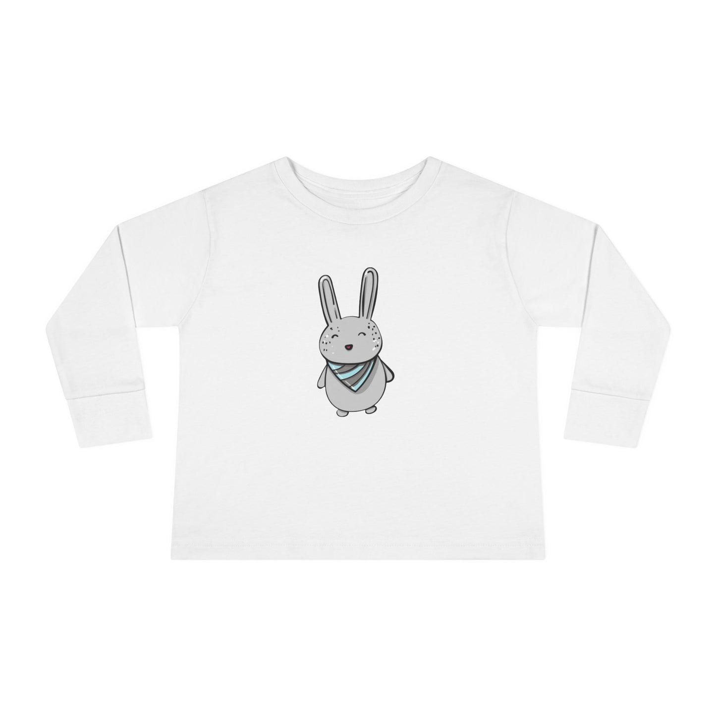 Cute Bunny Toddler Long Sleeve Tee - Perfect for Playtime & Special Occasions
