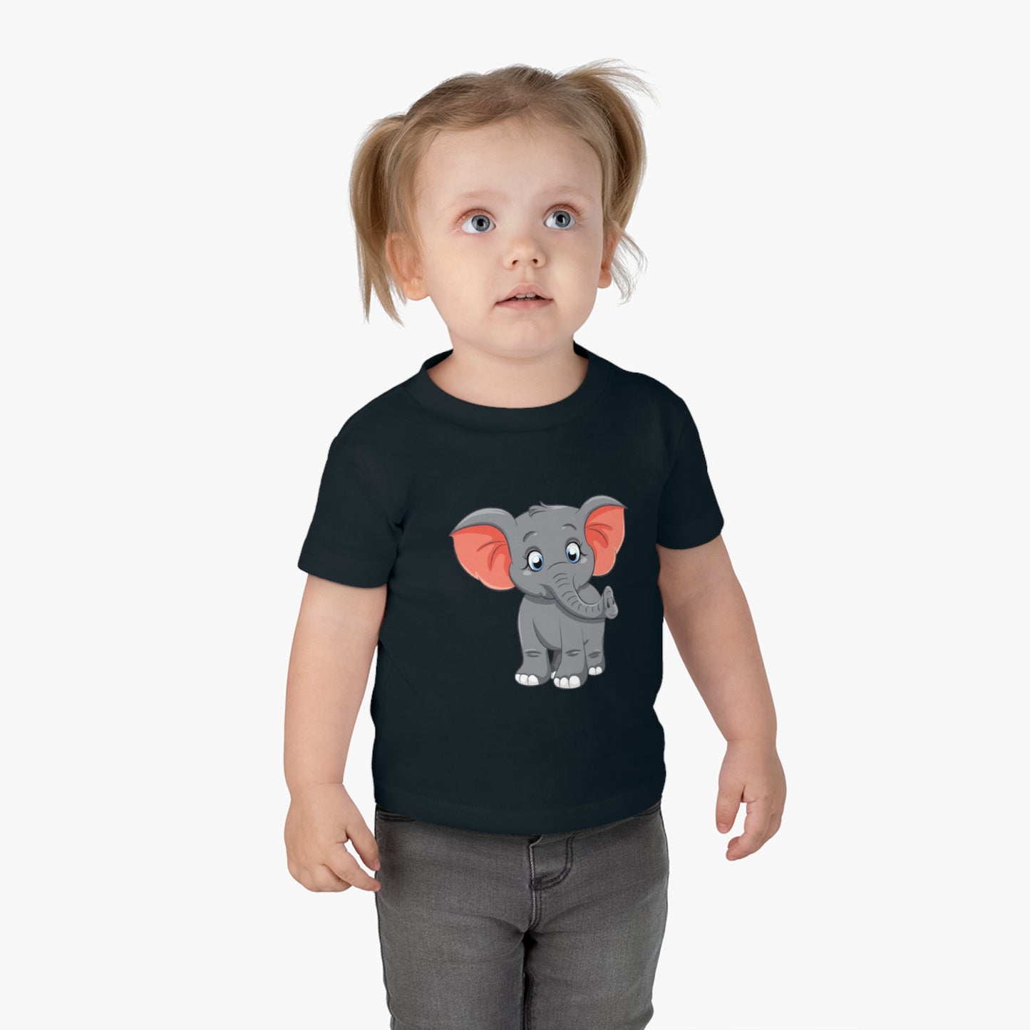 Cute Elephant Infant Cotton Jersey Tee - Adorable Baby T-Shirt for Little Ones