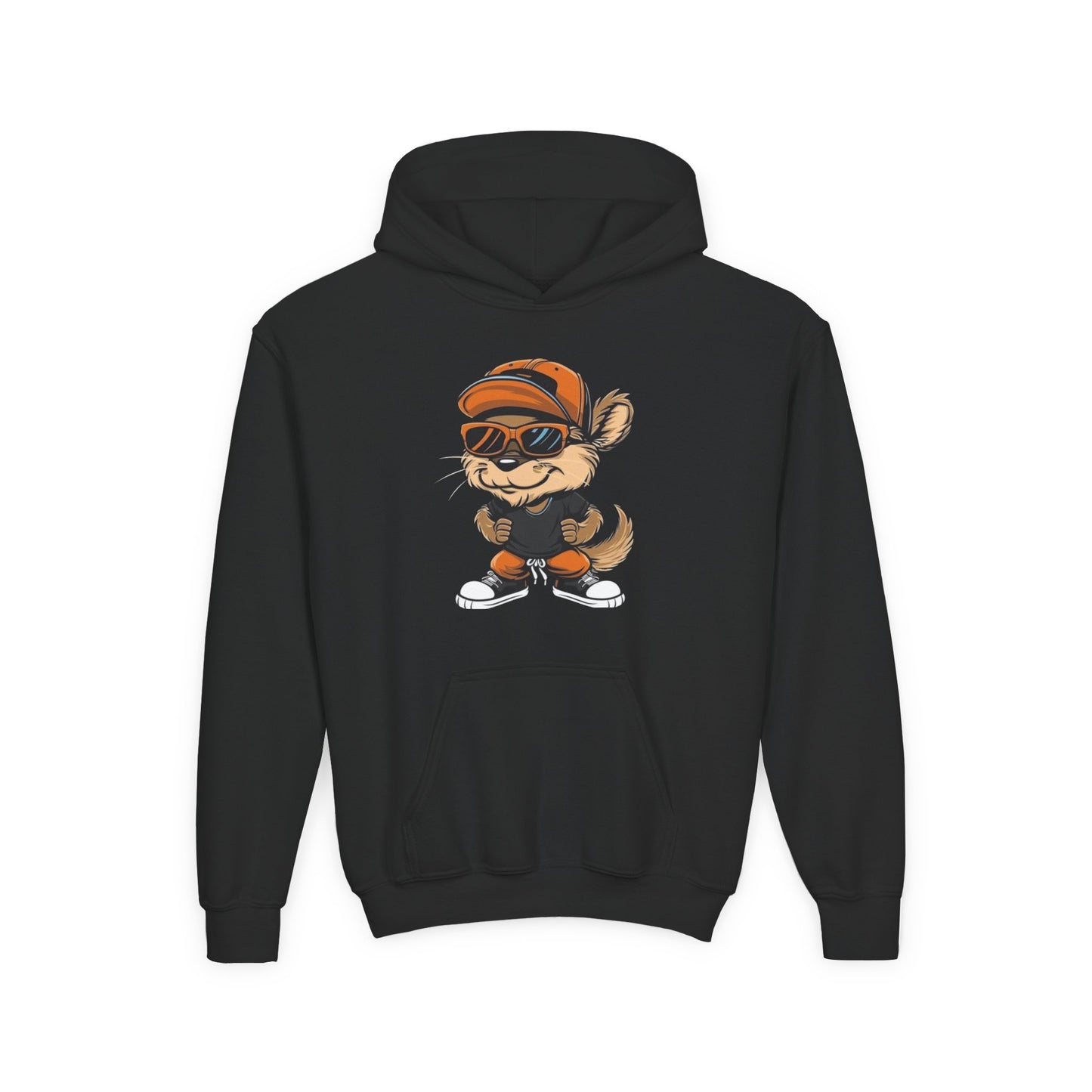 Cool Cartoon Animal Hoodie for Kids - Youth Heavy Blend Sweatshirt