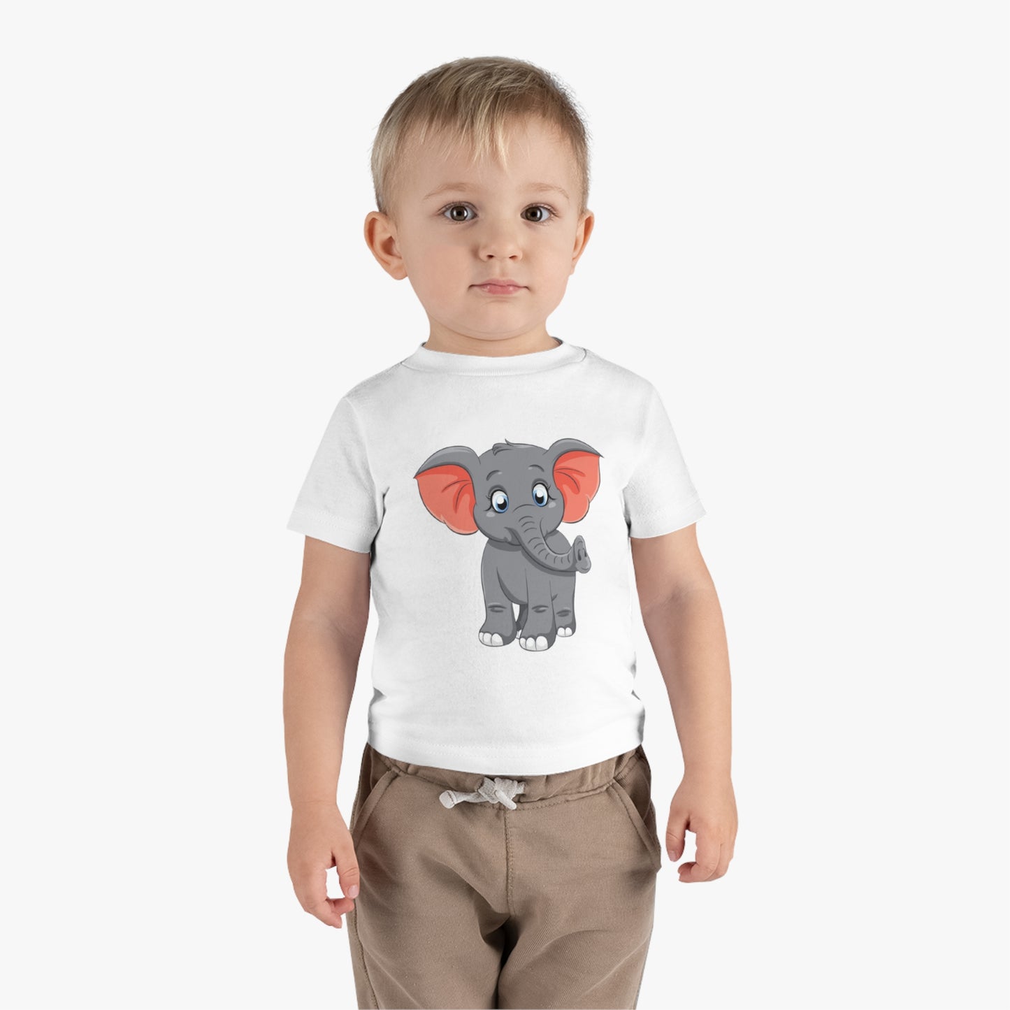 Cute Elephant Infant Cotton Jersey Tee - Adorable Baby T-Shirt for Little Ones
