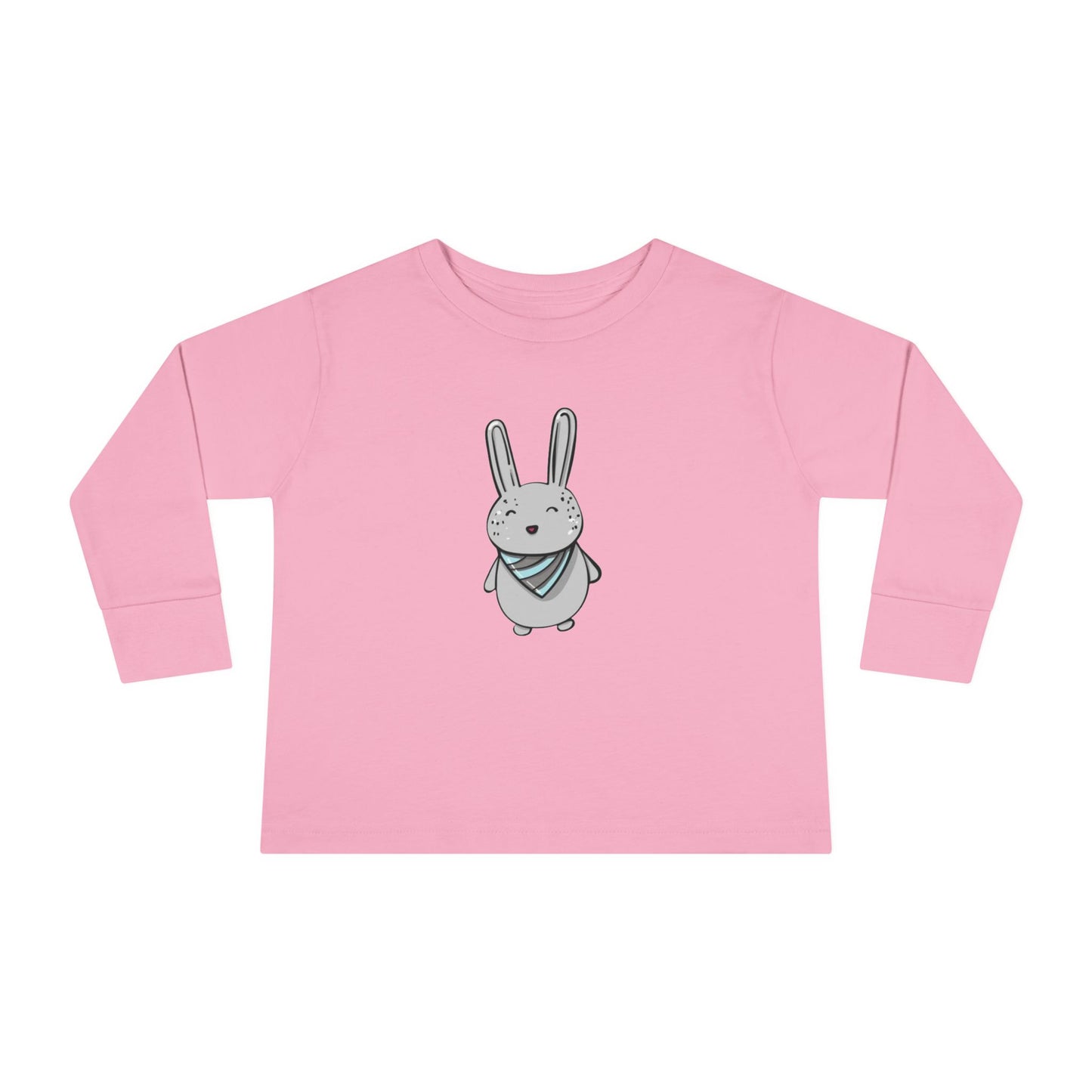 Cute Bunny Toddler Long Sleeve Tee - Perfect for Playtime & Special Occasions