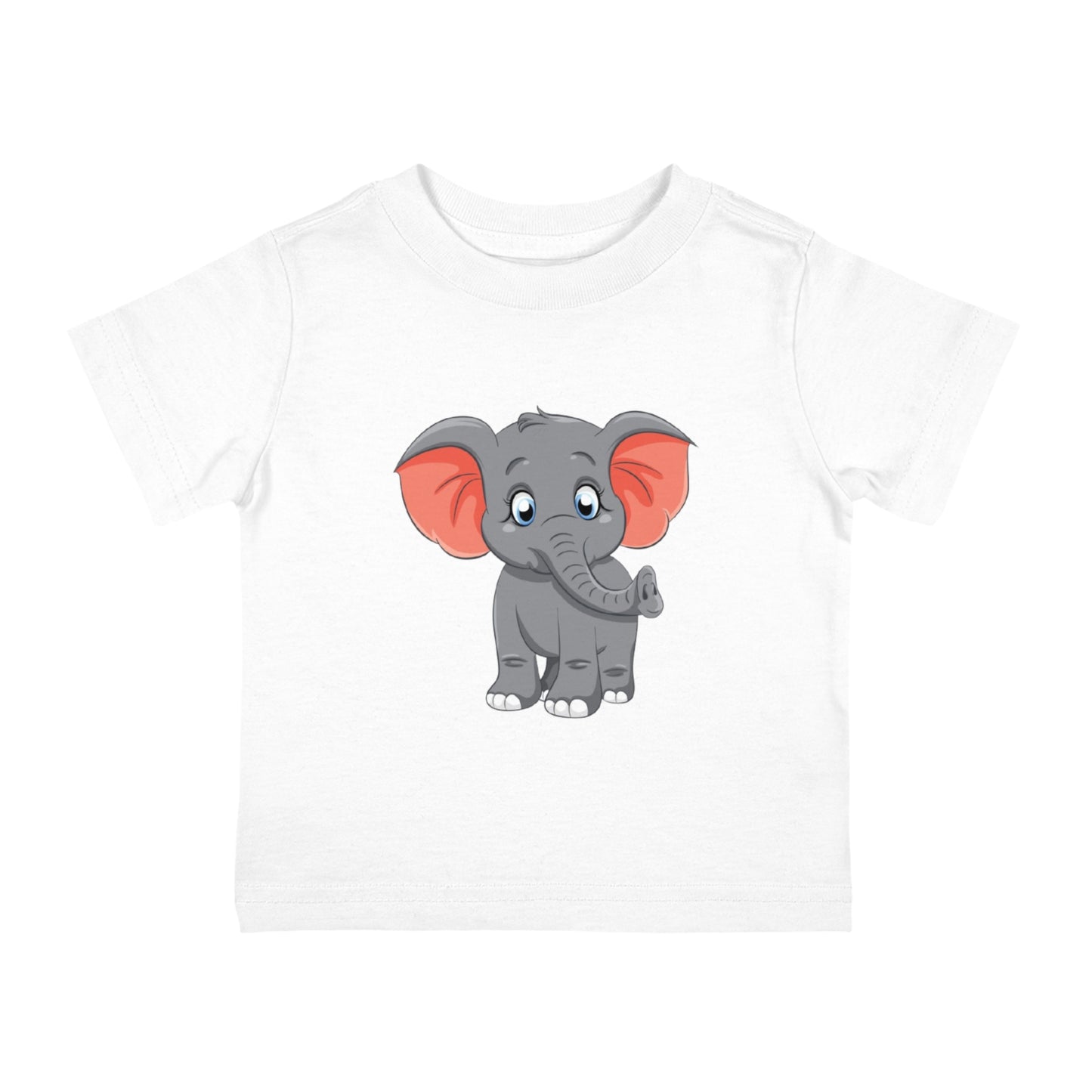 Cute Elephant Infant Cotton Jersey Tee - Adorable Baby T-Shirt for Little Ones