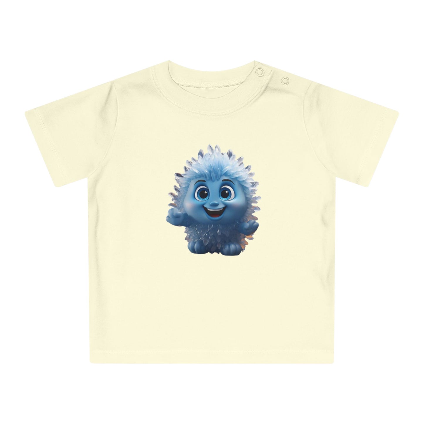 Adorable Blue Character Baby T-Shirt - Cute & Comfy Wear for Little Ones