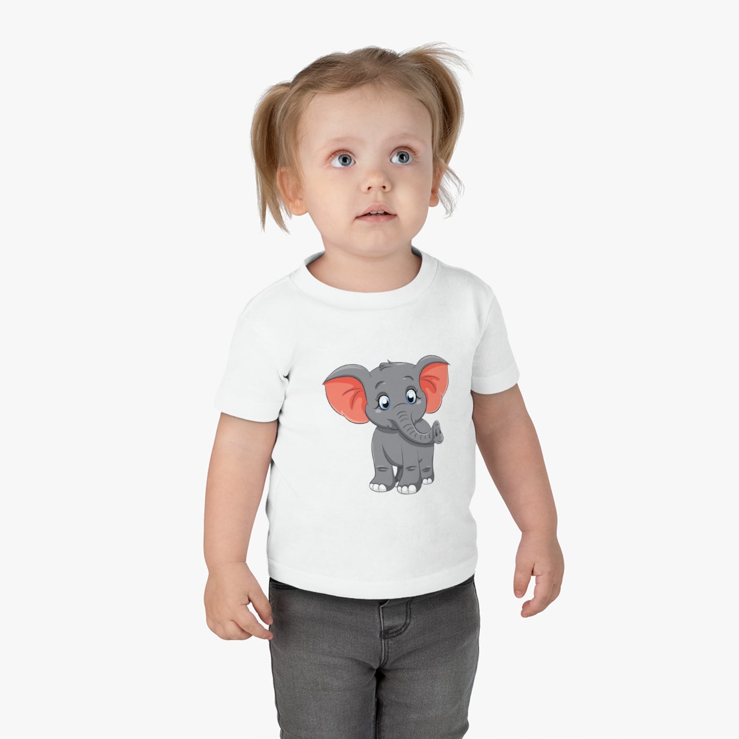 Cute Elephant Infant Cotton Jersey Tee - Adorable Baby T-Shirt for Little Ones