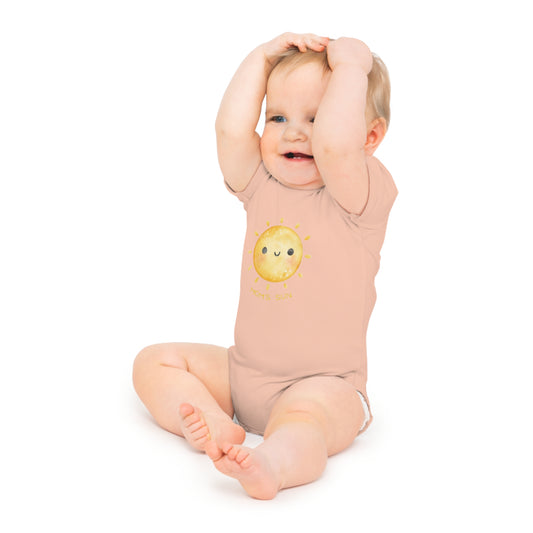 Cute Baby Bodysuit - "Mom's Sun" Short Sleeve for Newborns