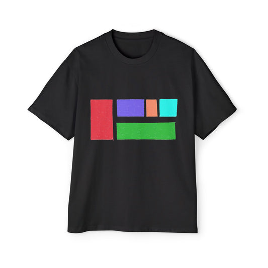 Color Block Oversized Tee - Comfortable Men's T-Shirt for Casual Wear