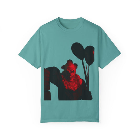 Chilling Horror T-Shirt with Sinister Clown Design