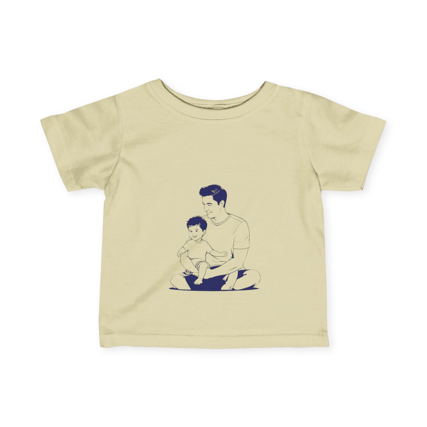 Father & Child Bonding Tee - Soft Infant Jersey T-Shirt