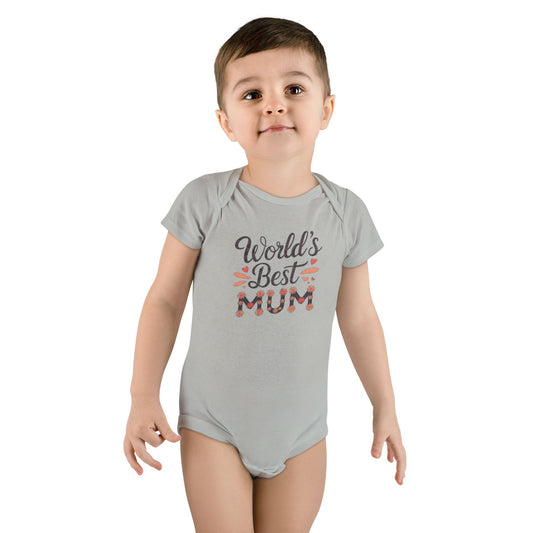 World's Best Mum Baby Onesie - Cute Infant Bodysuit for New Moms