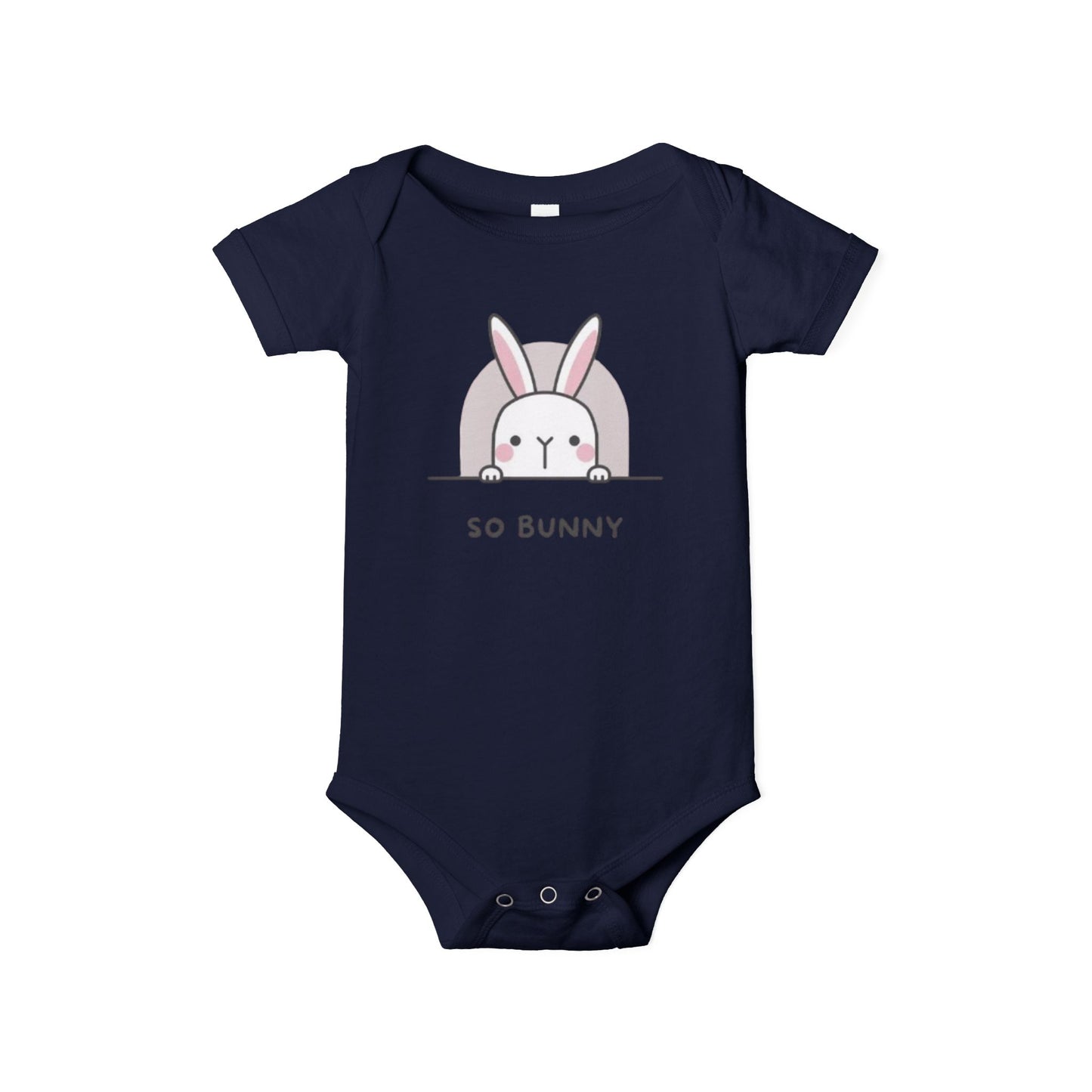 Cute Bunny Infant Onesie - 'So Bunny' Design for Baby Girls and Boys