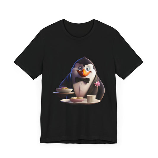 Playful Penguin T-Shirt - Fun Short Sleeve Tee for Animal Lovers