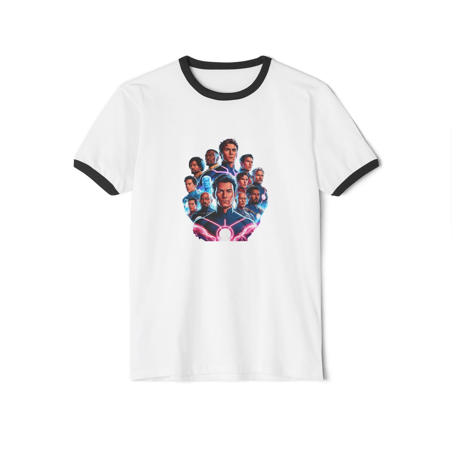 Avengers Fan Cotton Ringer T-Shirt with Iconic Heroes Design