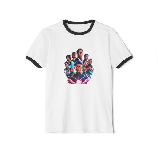Avengers Fan Cotton Ringer T-Shirt with Iconic Heroes Design