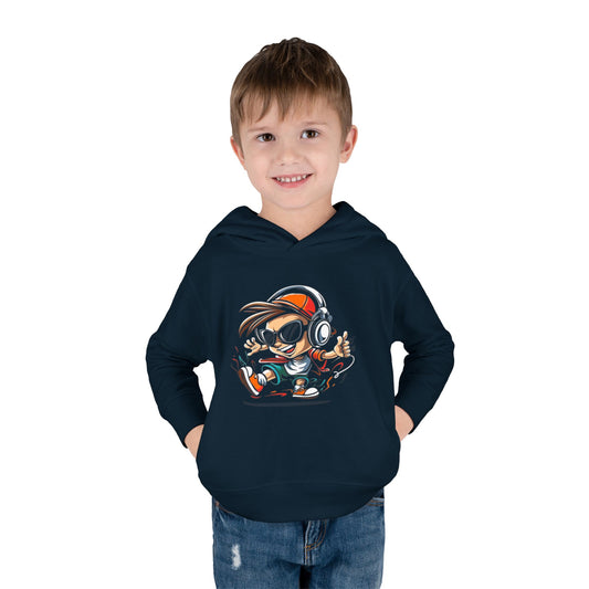 Cool Kid Fleece Hoodie - Fun Graphic Design for Young Trendsetters