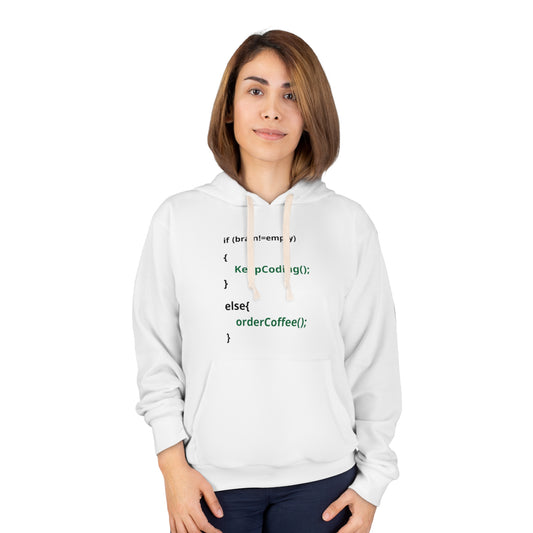 Coding Enthusiast Pullover Hoodie - Keep Coding Design