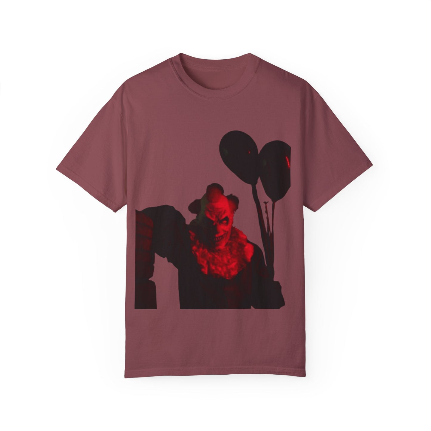 Chilling Horror T-Shirt with Sinister Clown Design
