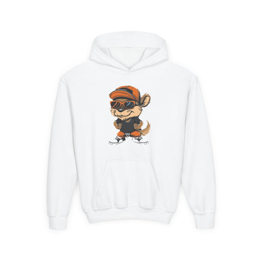 Cool Cartoon Animal Hoodie for Kids - Youth Heavy Blend Sweatshirt