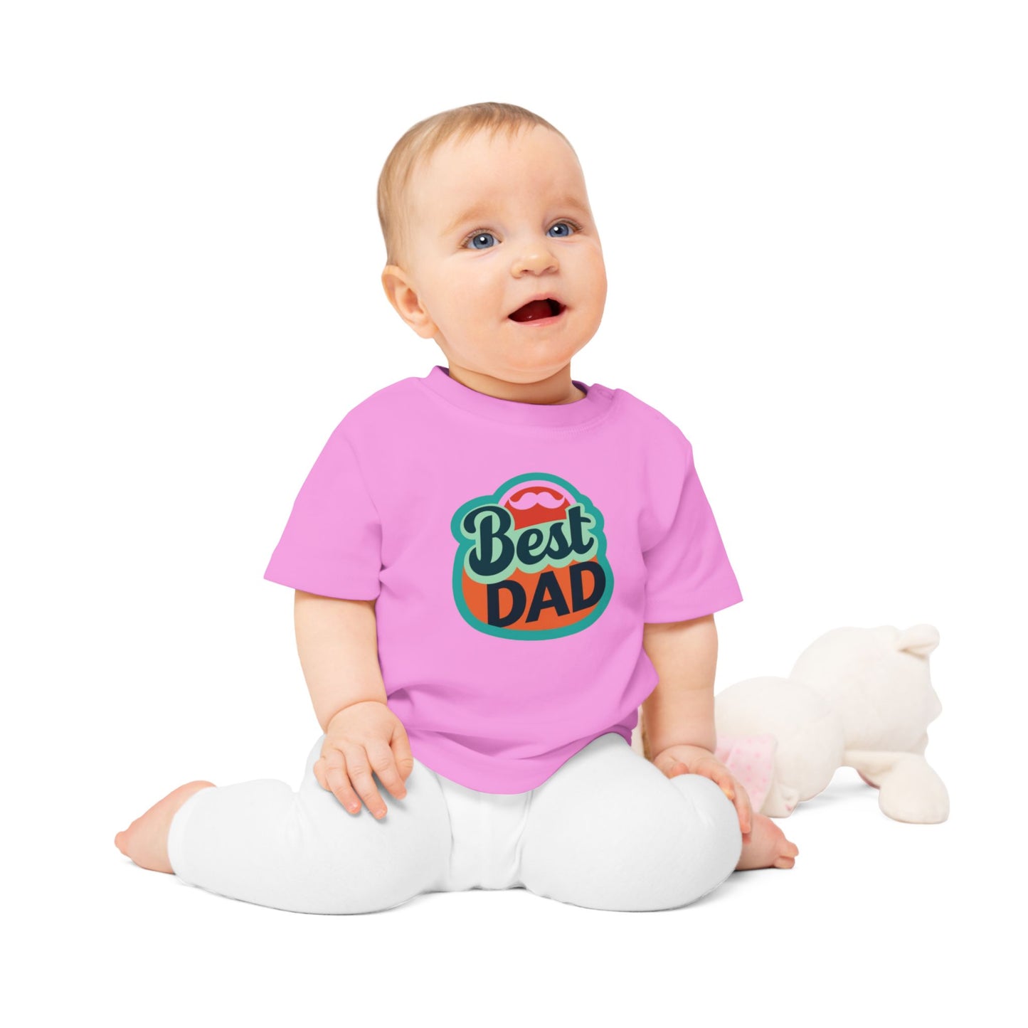 Best Dad Baby T-Shirt - Cute Father's Day Gift for Infants