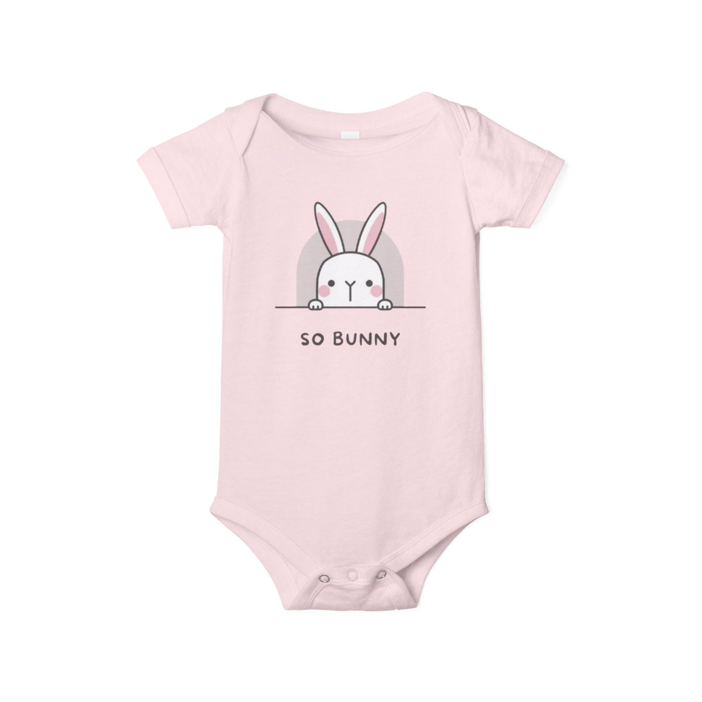 Cute Bunny Infant Onesie - 'So Bunny' Design for Baby Girls and Boys