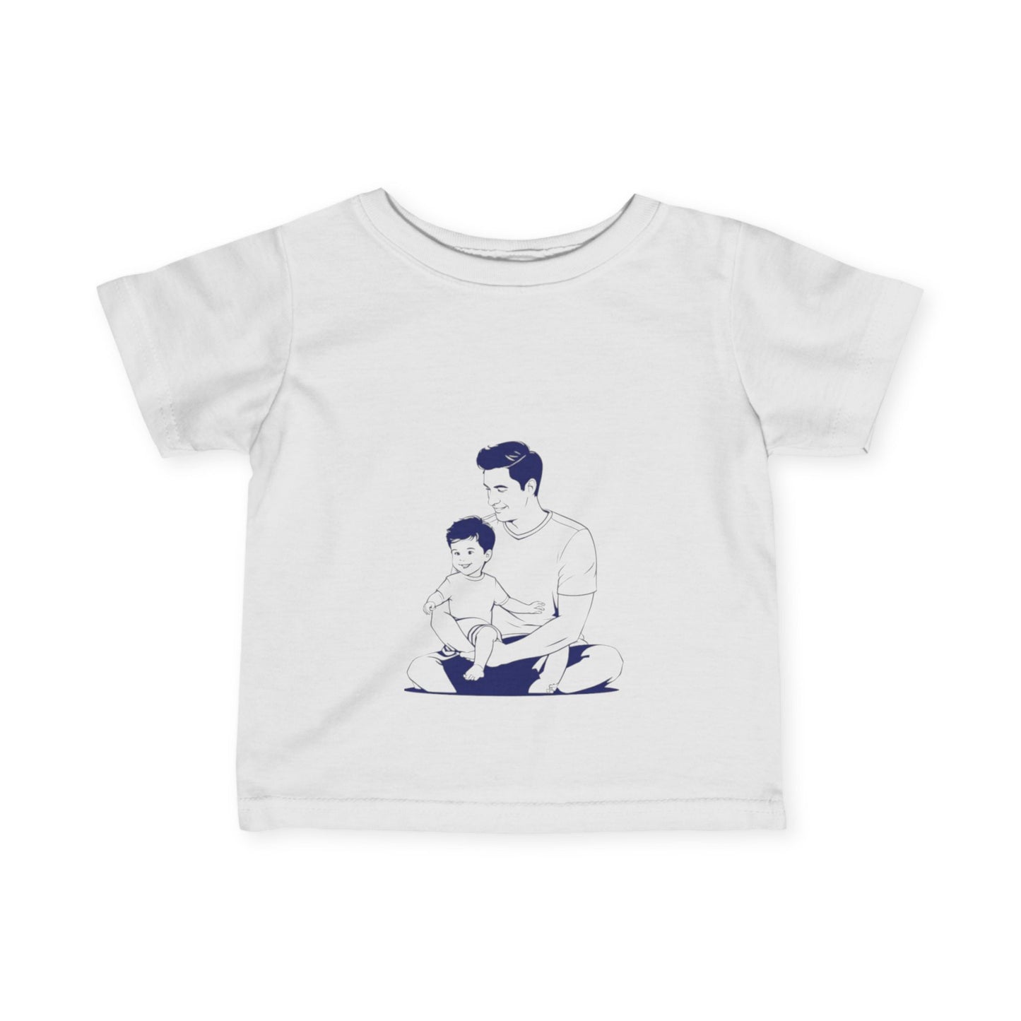 Father & Child Bonding Tee - Soft Infant Jersey T-Shirt