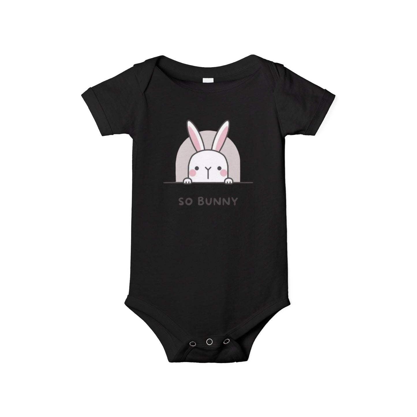 Cute Bunny Infant Onesie - 'So Bunny' Design for Baby Girls and Boys
