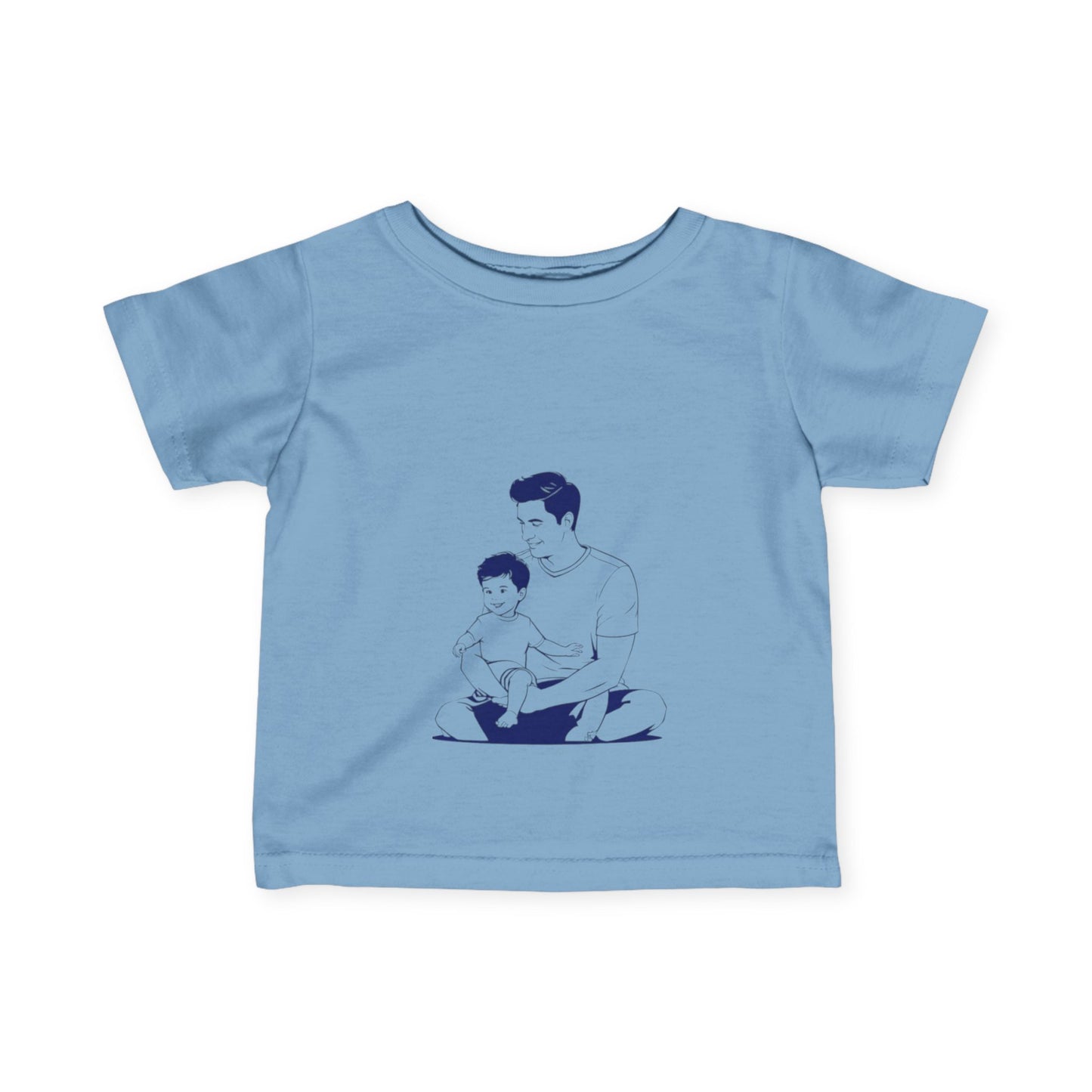 Father & Child Bonding Tee - Soft Infant Jersey T-Shirt