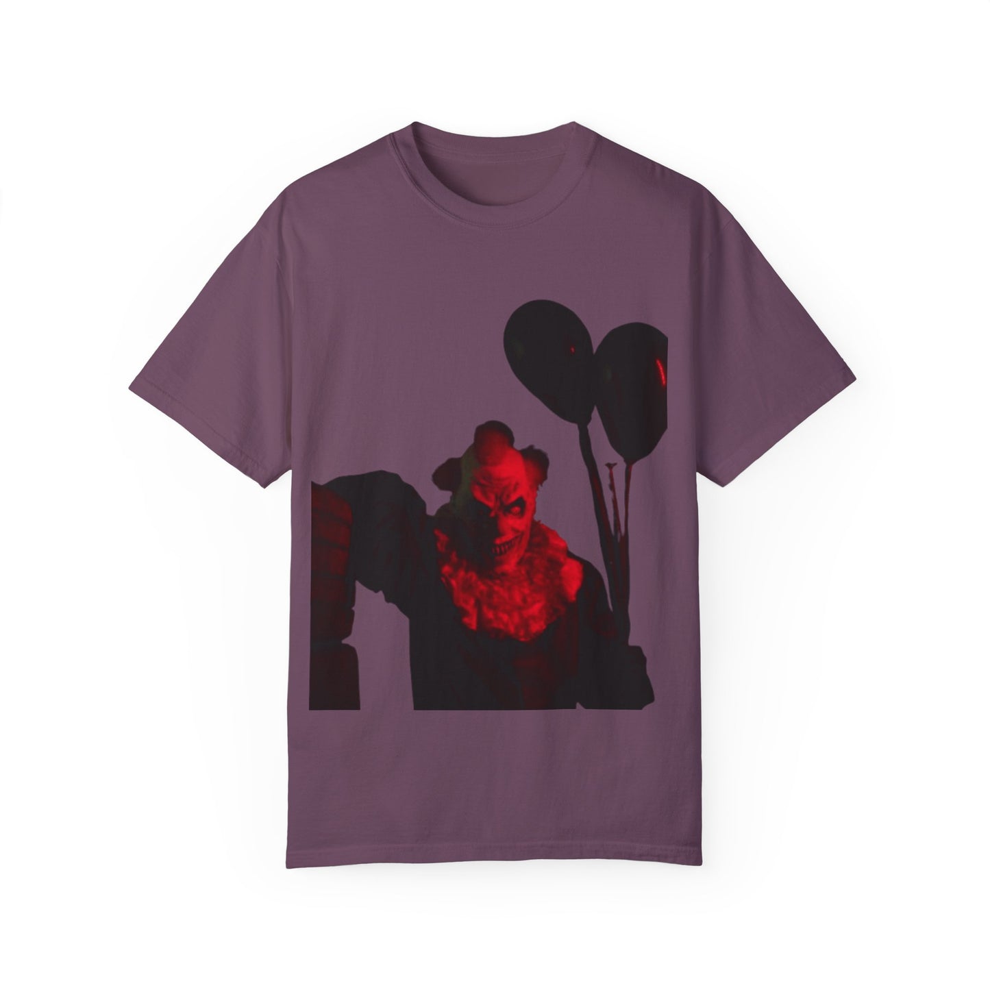 Chilling Horror T-Shirt with Sinister Clown Design