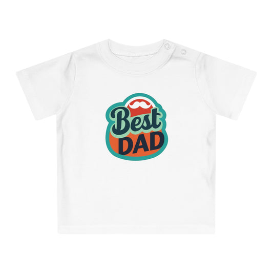 Best Dad Baby T-Shirt - Cute Father's Day Gift for Infants
