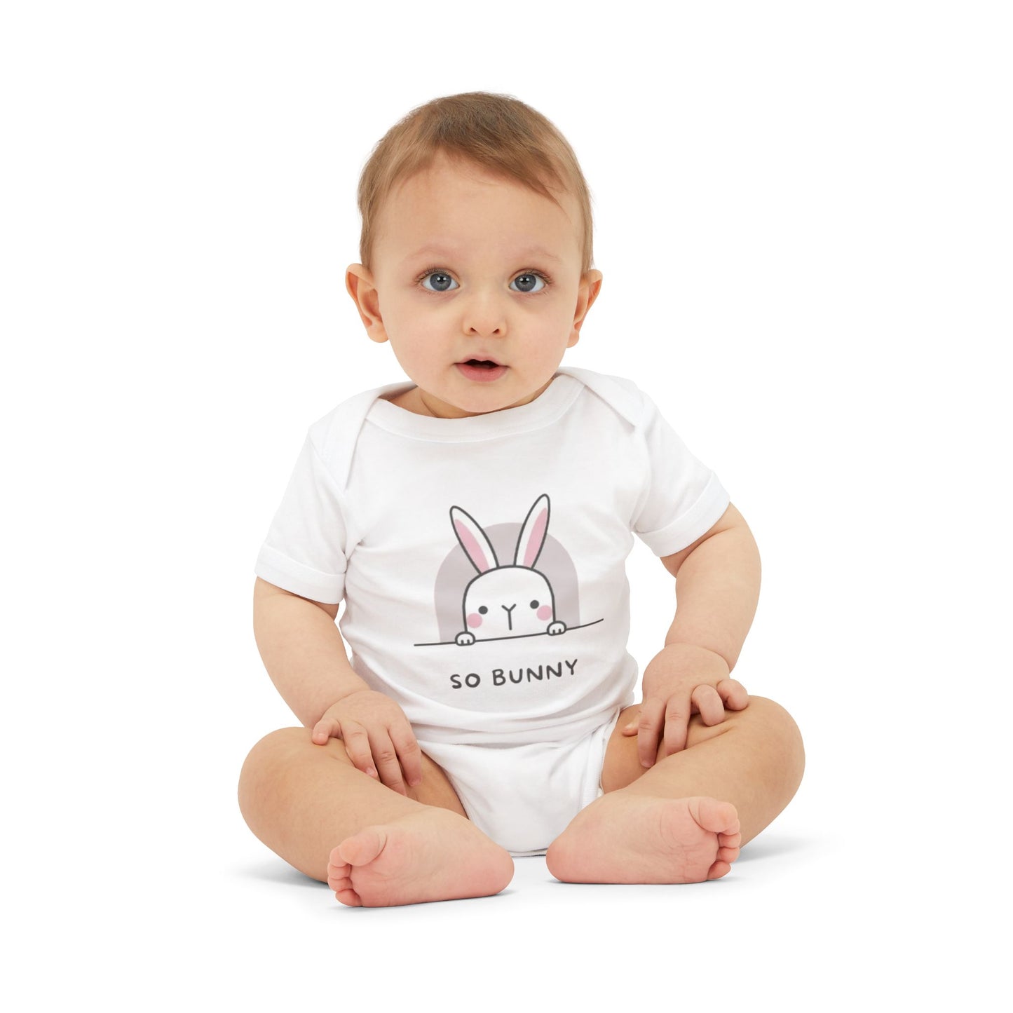 Cute Bunny Infant Onesie - 'So Bunny' Design for Baby Girls and Boys