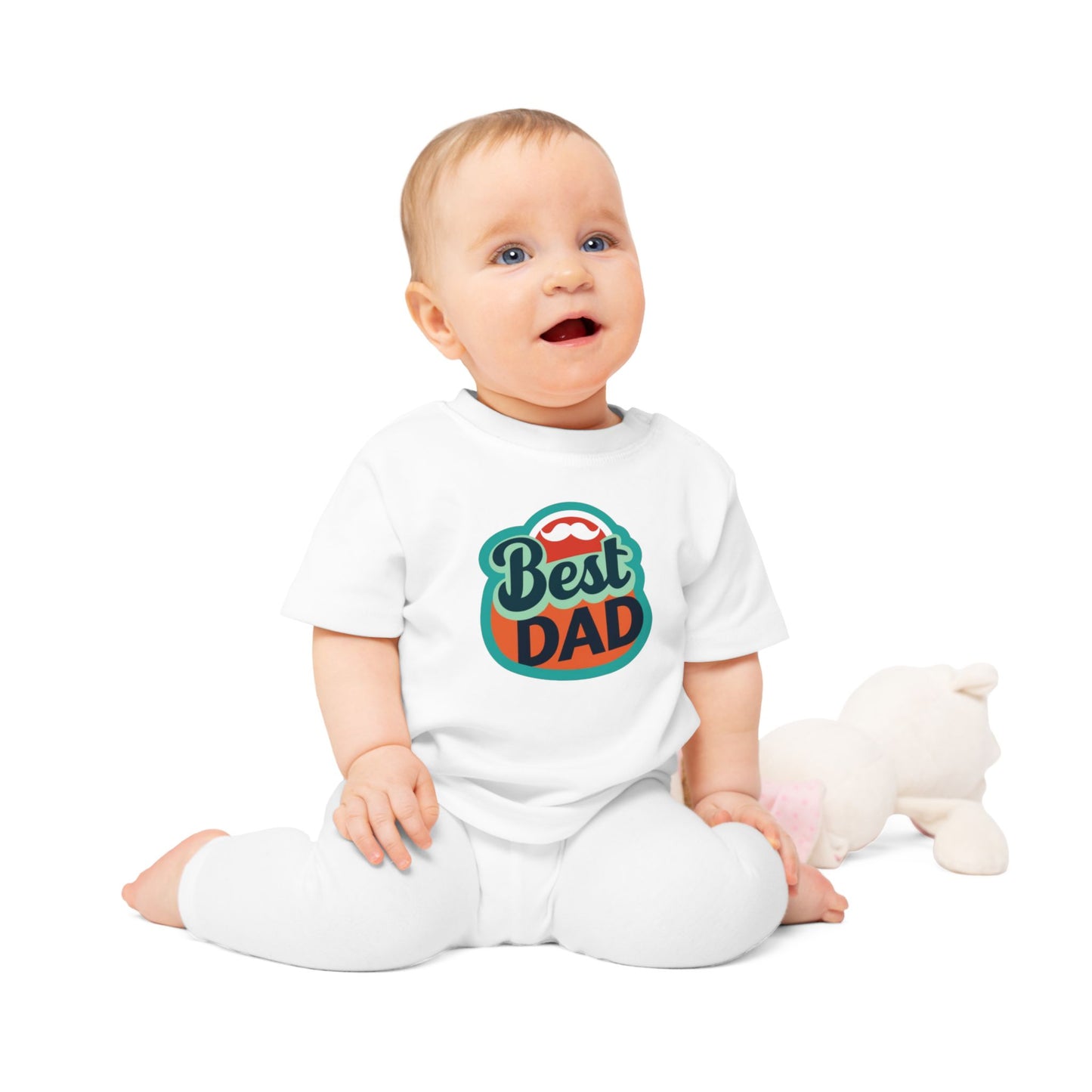 Best Dad Baby T-Shirt - Cute Father's Day Gift for Infants