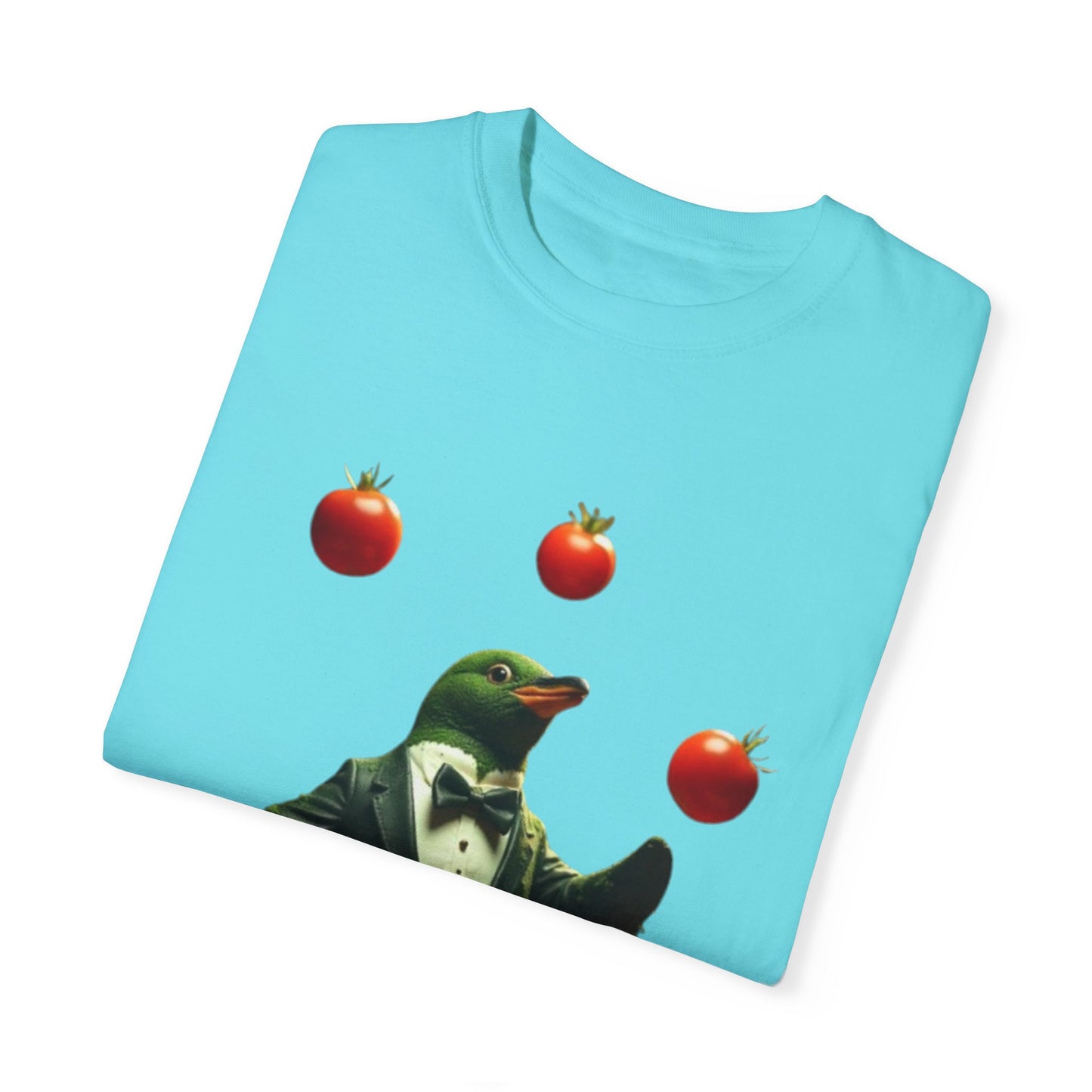 Funny Penguin Juggling Tomatoes T-Shirt
