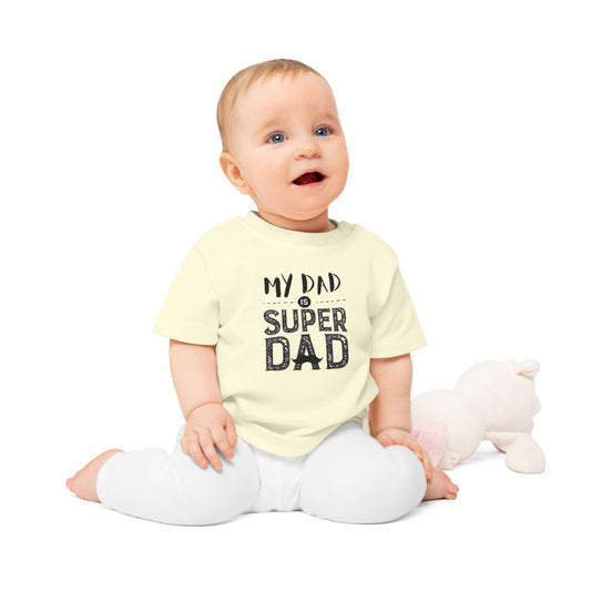 Super Dad Baby T-Shirt - Cute Infant Tee for Father's Day