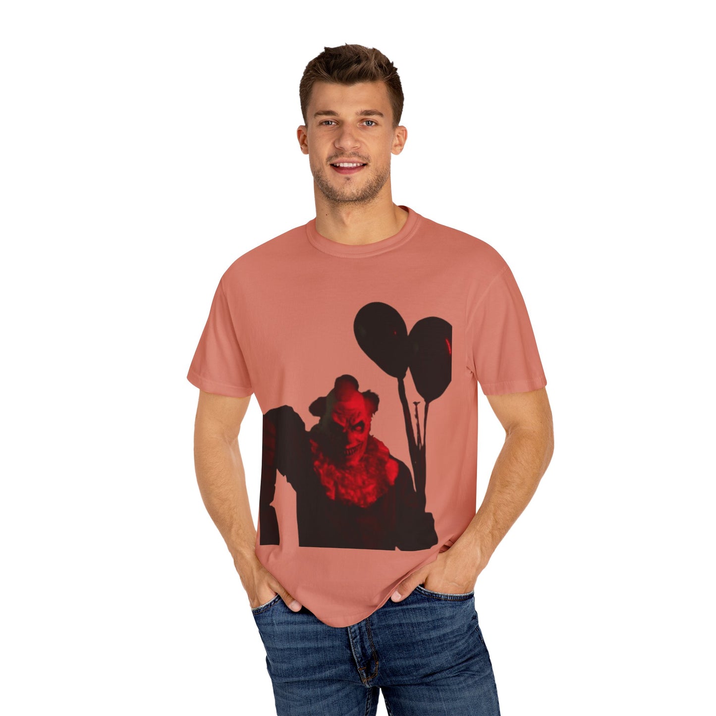 Chilling Horror T-Shirt with Sinister Clown Design