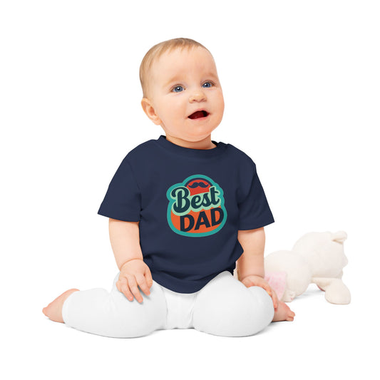 Best Dad Baby T-Shirt - Cute Father's Day Gift for Infants