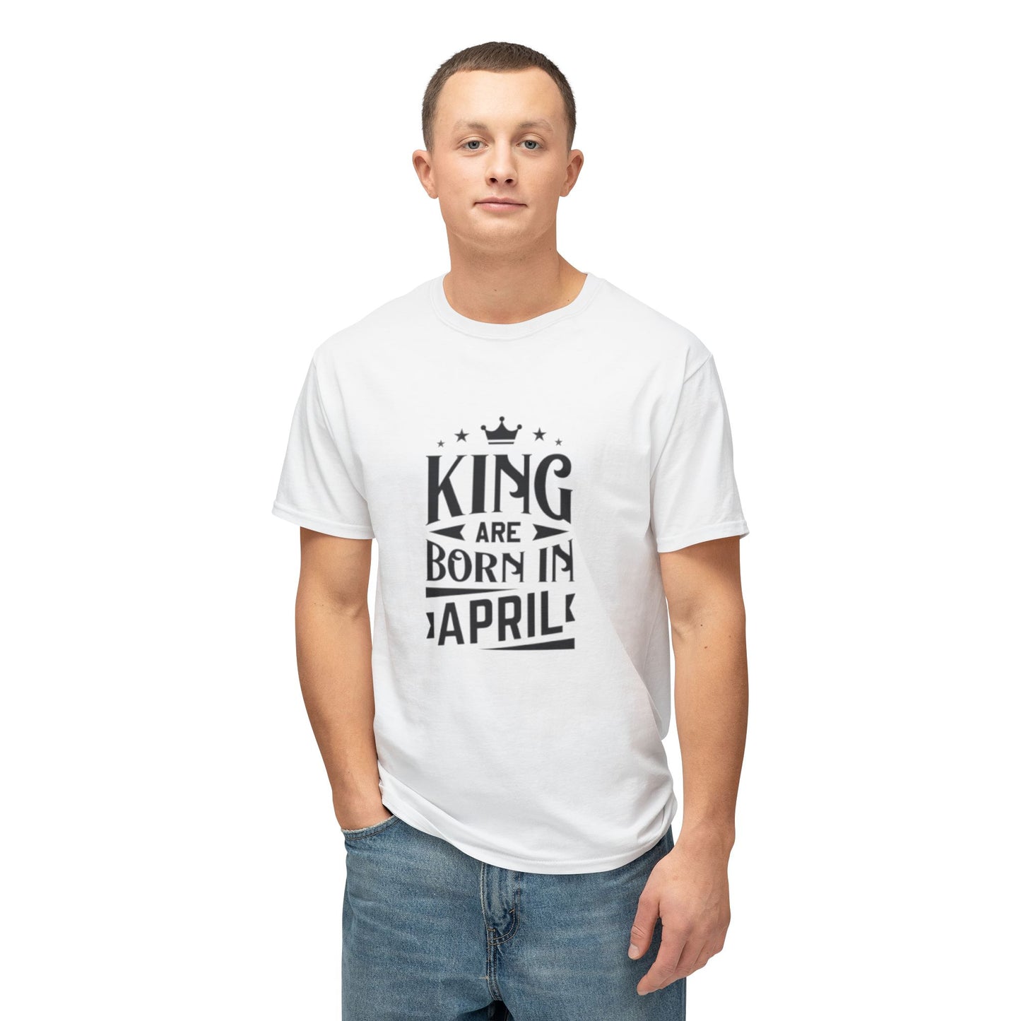 April Birthday King HD Cotton™ T-Shirt