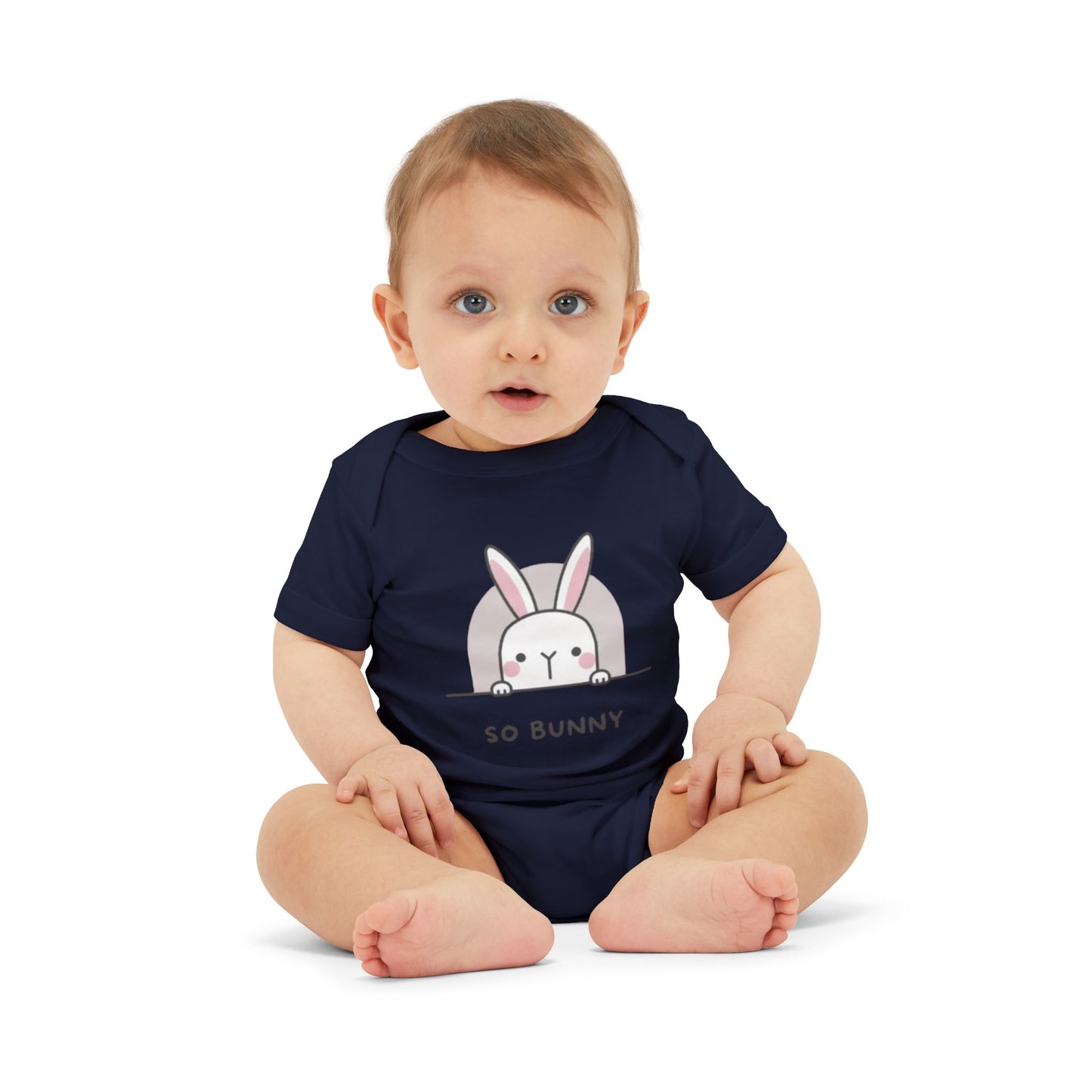 Cute Bunny Infant Onesie - 'So Bunny' Design for Baby Girls and Boys