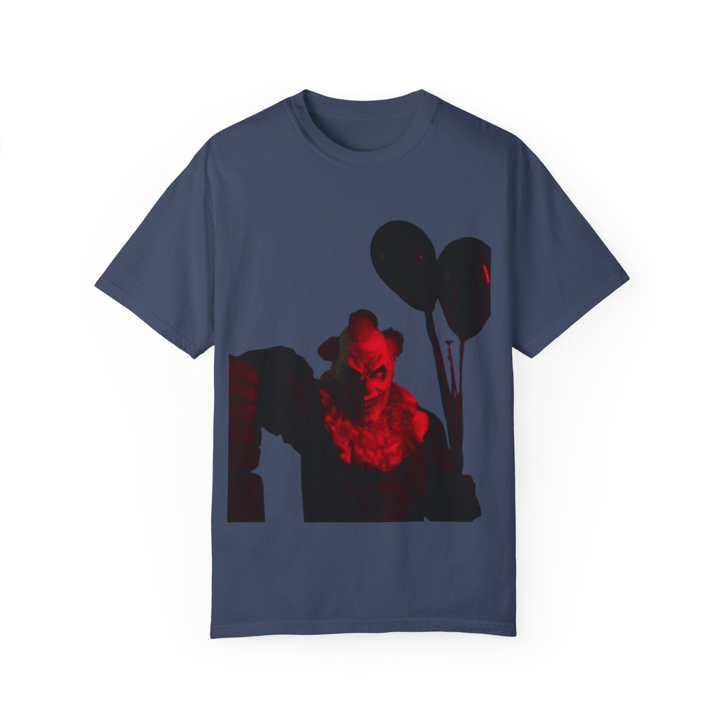 Chilling Horror T-Shirt with Sinister Clown Design