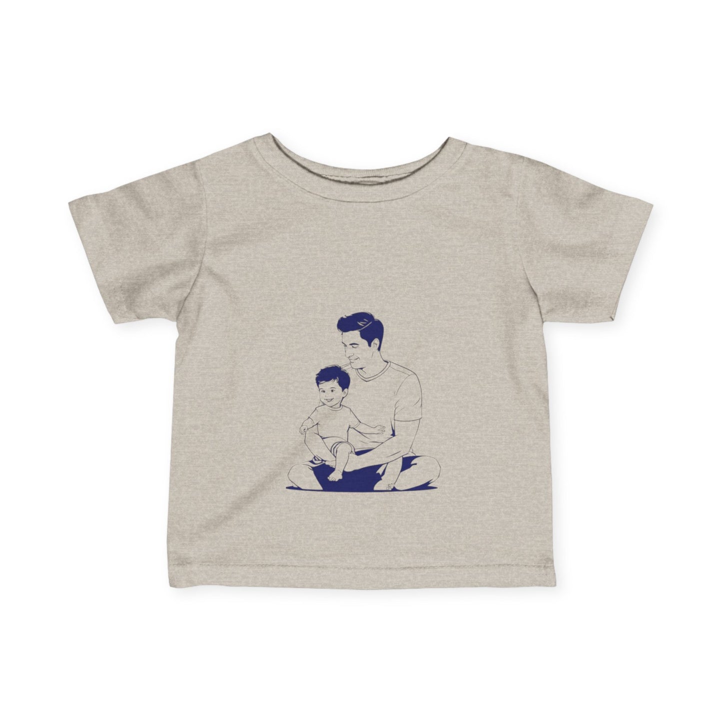 Father & Child Bonding Tee - Soft Infant Jersey T-Shirt